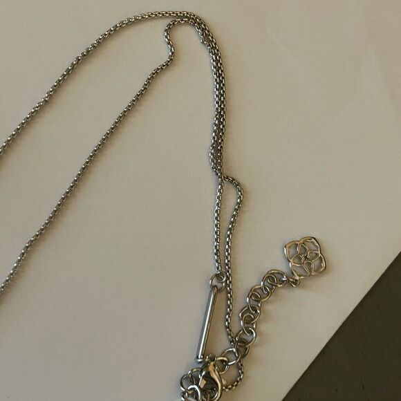 Kendra Scott Leanor silver necklace NWT‎ - Picture 3 of 9